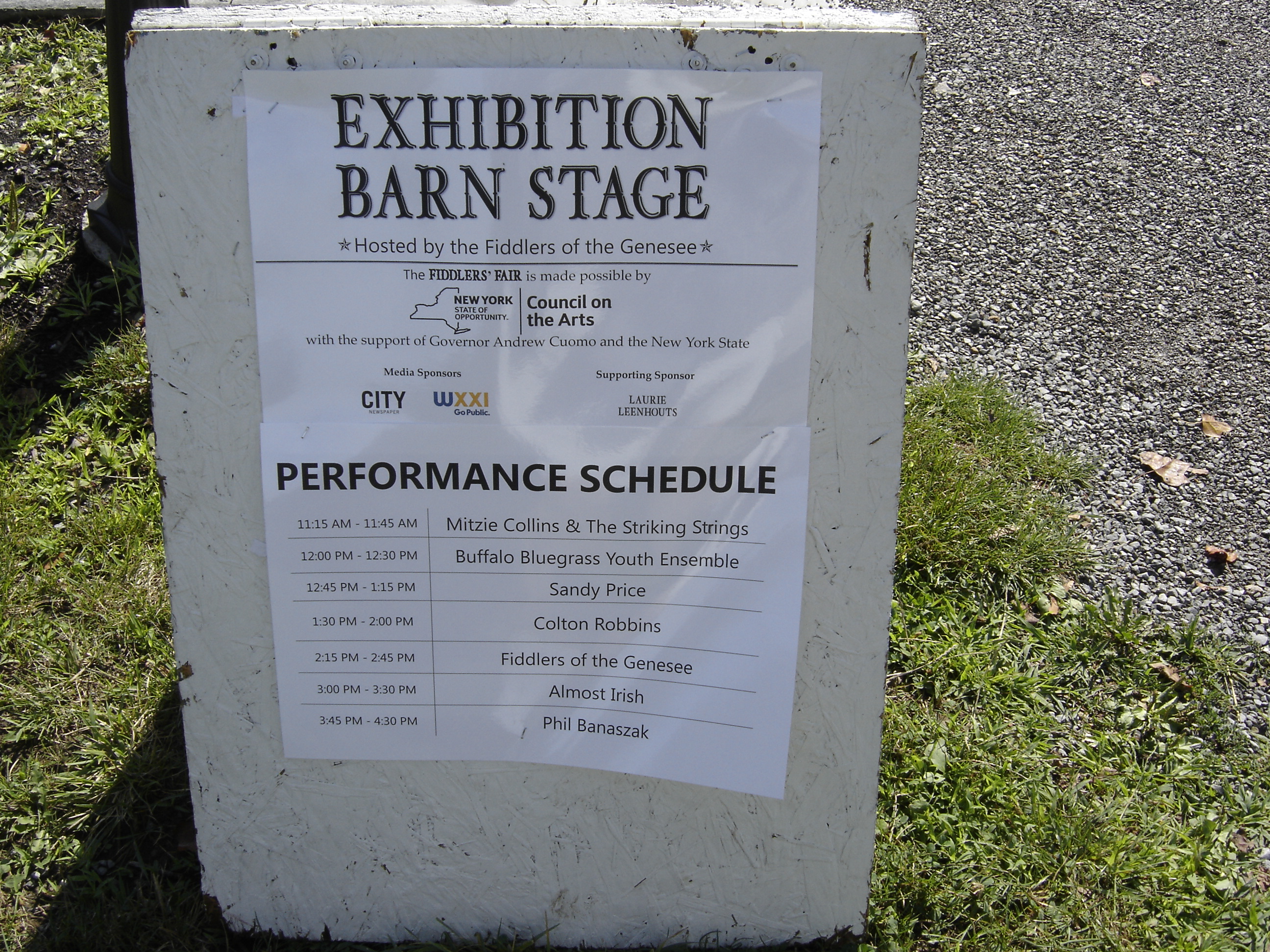 BarnStageSchedule